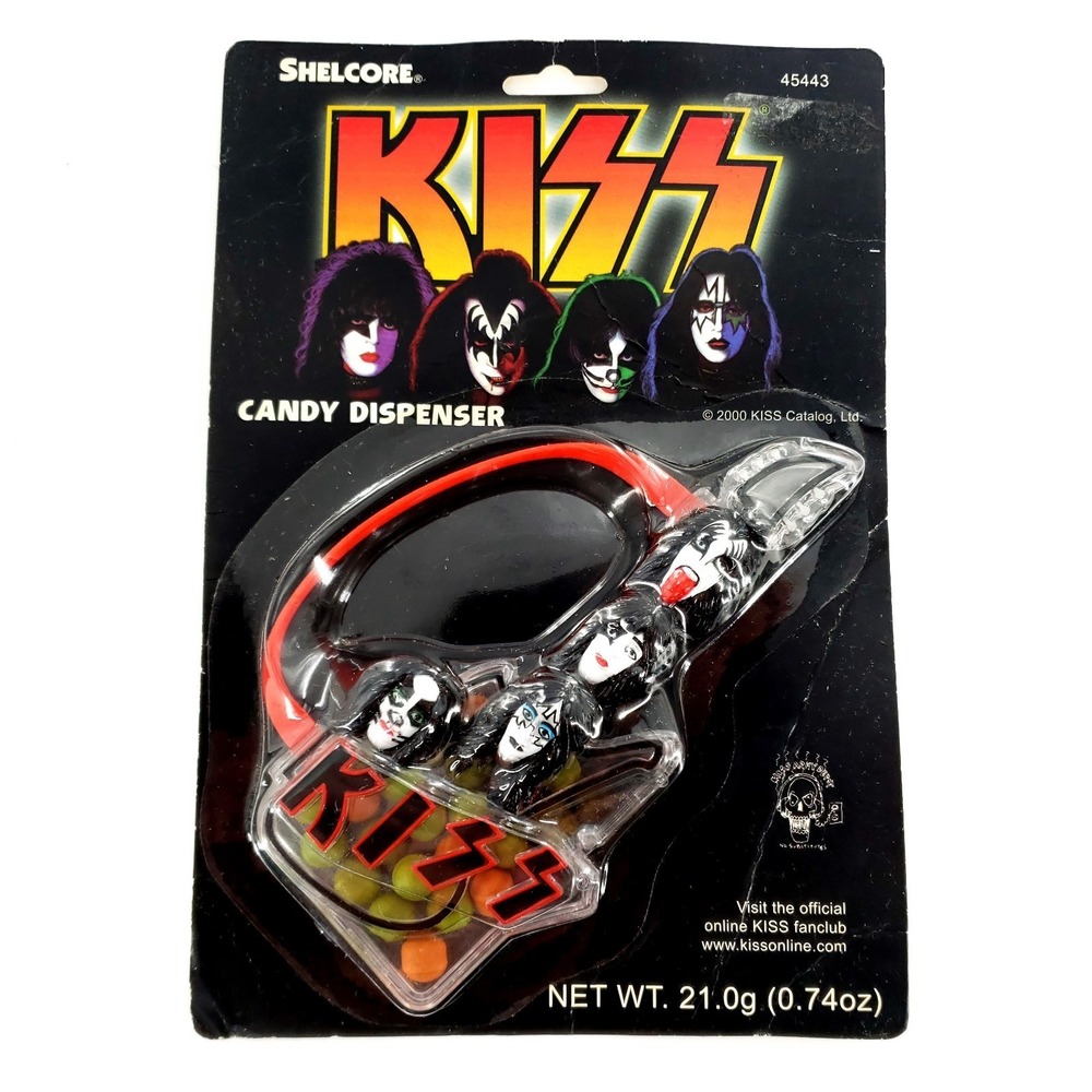Y2K 2000 Shelcore KISS Band Candy Dispenser #45443 Sealed On Card